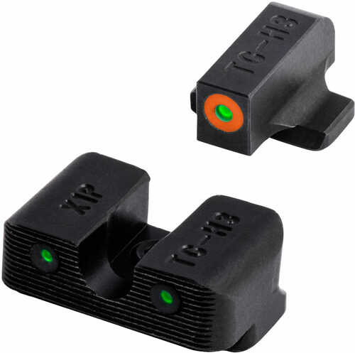 Truglo Tritium Pro Night Sights Springfield XD Green w/Orange Outline Front w/Black Rear B